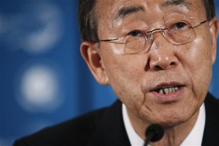 Secretário-geral da ONU, Ban Ki-moon, durante cúpula de líderes da ONU em Nova York | REUTERS