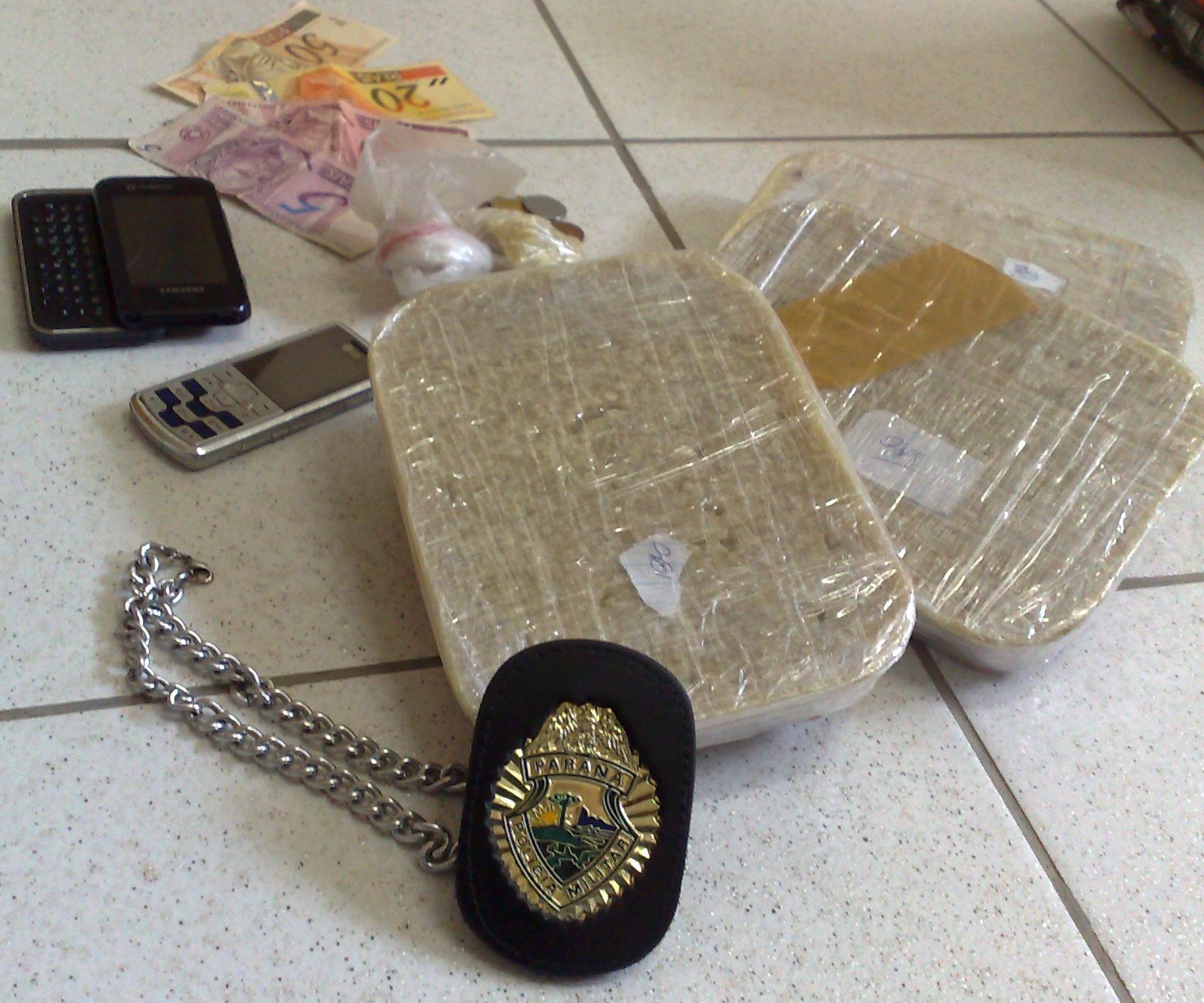 Quadrilha foi presa quando recebia a droga | Sesp