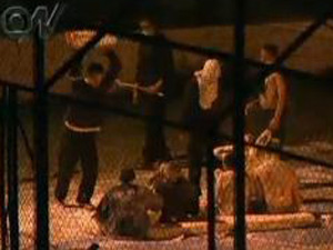 Interno atira extintor de incêndio contra outro na Fundação Casa | Reprodução/ TV Globo