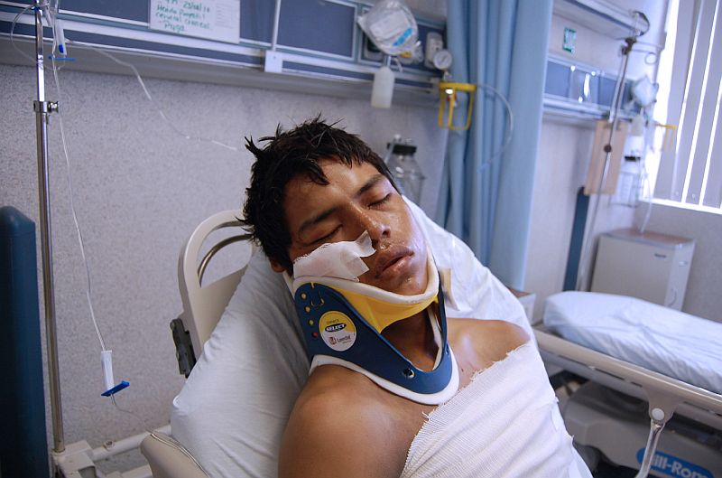 Equatoriano sobrevivente do massacre no México | AFP