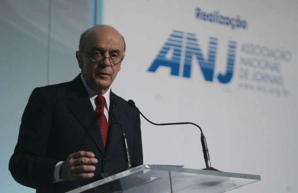 José Serra aproveitou encontro da ANJ para atacar o PT: As conferências nacionais de comunicação, direitos humanos e cultura se voltaram para um controle da imprensa | Paulo Araújo / Jornal O Dia