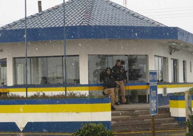 Posto da Polícia Rodoviária Federal de Vacaria, no Rio Grande do Sul |