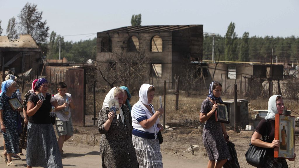 Religiosas russas realizam procissão em região atingida por incêndios: destruição e mais de 30 mortos | Alexey Sazonov /AFP