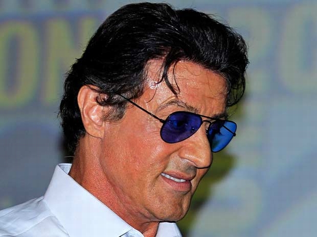 O ator americano Sylvester Stallone, no evento em que fez piadas de mau gosto sobre o Brasil | Reuters