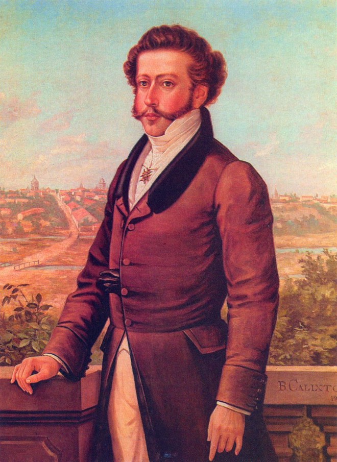 D. Pedro I, em tela do pintor Benedito Calixto: personalidade complexa e intempestiva |