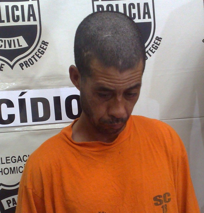 Segundo a polícia, Orlando Rocha matou sua mulher com um tiro na nuca |