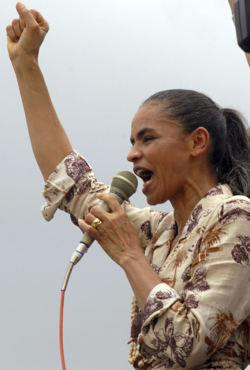 Tentaram me ignorar, mas agora não dá mais. Eu acredito na confiança dos cidadãos e cidadãs e na capacidade de cada um de querer um Brasil melhor", Marina Silva, candidata do PV | Paulo Santos / RT
