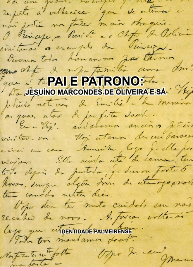 Serviço -O livro Pai e Patrono: Jesuíno Marcondes de Oliveira e Sá conta um pouco mais da história de Palmeira, onde está situada a colônia de Witmarsum. A obra foi lançada ontem pela prefeitura do município e tem como autor Moisés Marcondes | 
