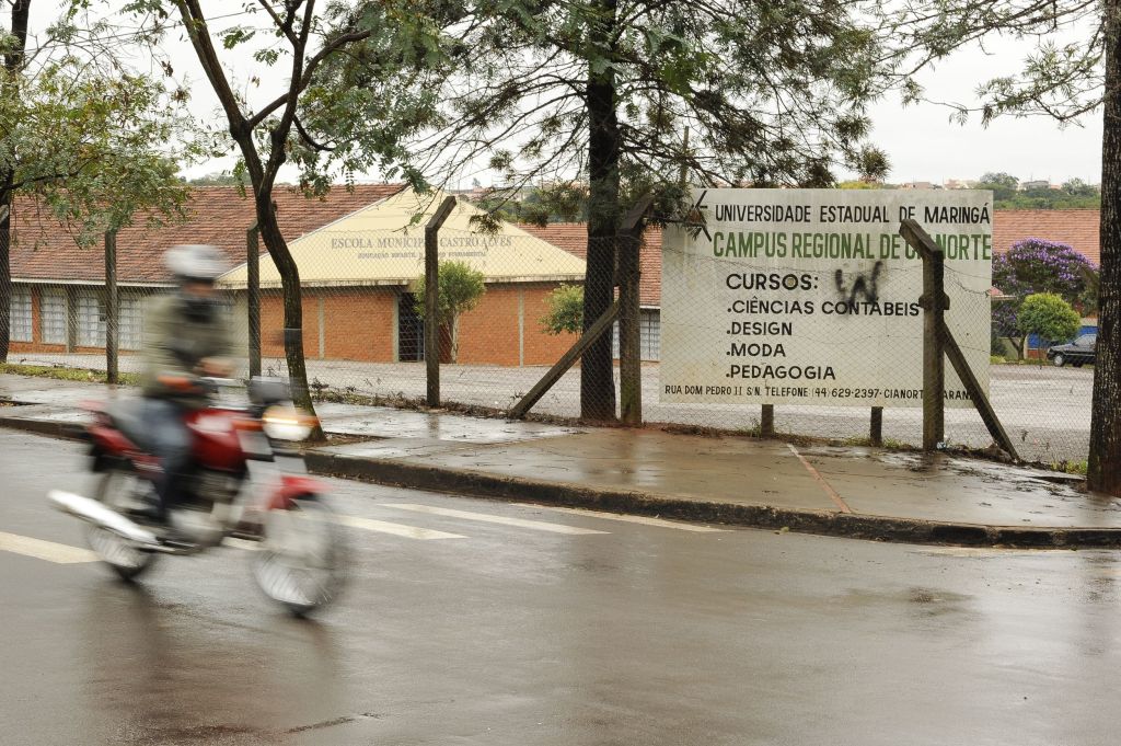 Vista do câmpus de Cianorte, um dos mais criticados: 25 anos de agonia | Fábio Dias/Gazeta do Povo