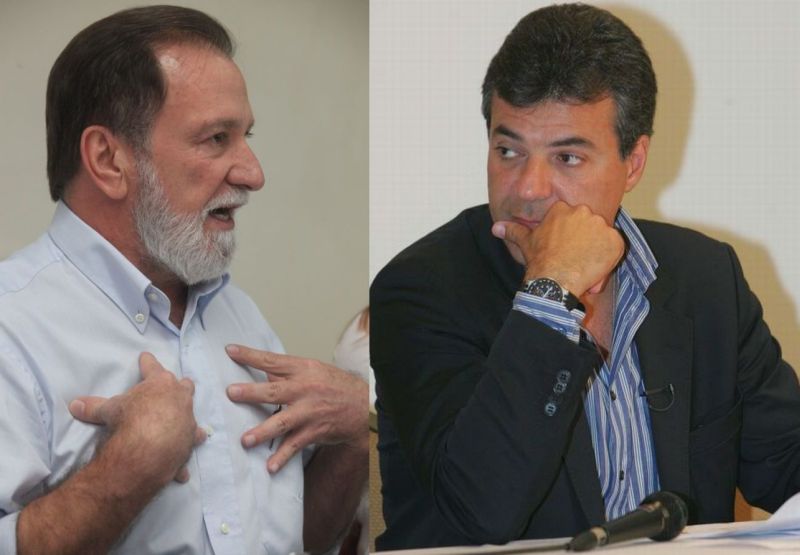 Osmar Dias e Beto Richa: no escuro. | Dirceu Portugal / Gazeta do Povo e Ivonaldo Alexandre / Gazeta do Povo