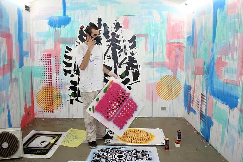 Espaço Arte Urbana foi criado em função da demanda dos artistas da cidade de Curitiba. Olho Wodzynski inaugurou o local com intervenções no último domingo | Alice Rodrigues/Fundação Cultural de Curitiba