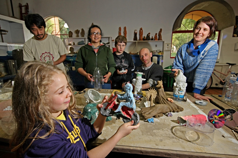 Chiara Herrera Lanza participou da Oficina de Construção de Veículos Fantásticos | Arquivo/ Gazeta do Povo