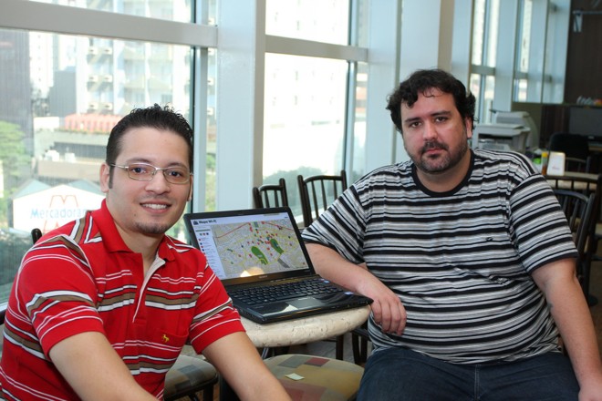 O mapa, criado há cerca de três meses pelos amigos Ricardo Silva e Thiago Melo, está se tornando referência entre os internautas |