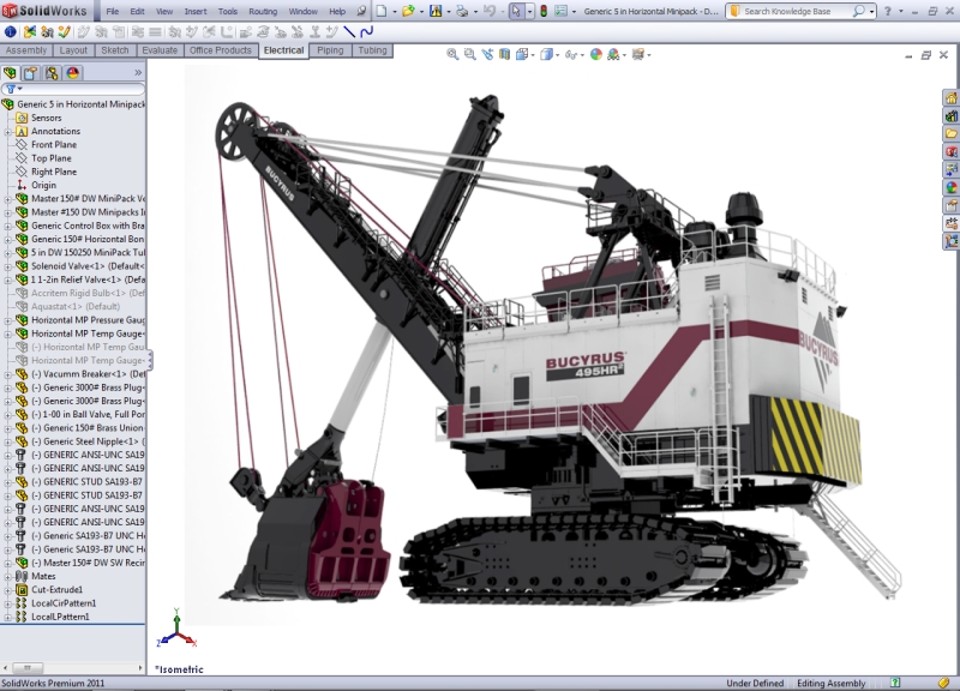 SolidWorks lança versão 2011 do seu programa de CAD 3D Tela do CAD SolidWorks | Divulgação/SolidWorks