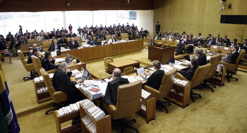 Plenário do Supremo: em decisão tumultuada, ministros repetiram os votos do julgamento de Joaquim Roriz | Gil Ferreira / STF