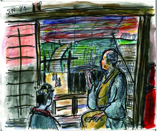 Desenho integrante da mostra Kurosawa  Criando Imagens para o Cinema | 