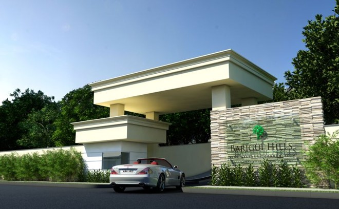 Perspectiva da fachada do condomínio Barigui Hills | 