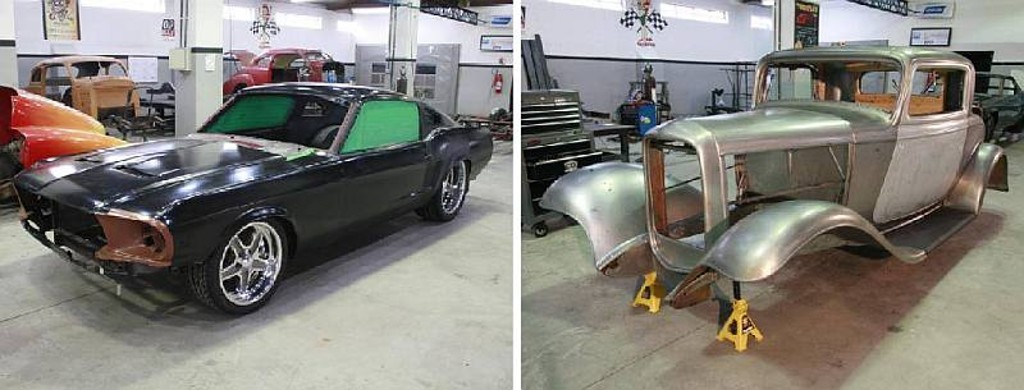 A V8 HCB trará dois projetos ainda em fase de finalização: o Mustang Supersonic 1968 e o Ford All Steel 1932