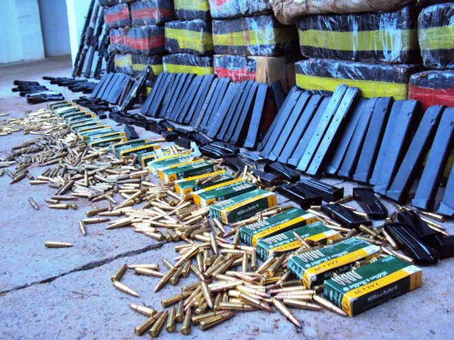 1.246 projéteis de fuzil tinham sido confiscados pela PF até as 8h30 desta quarta | 