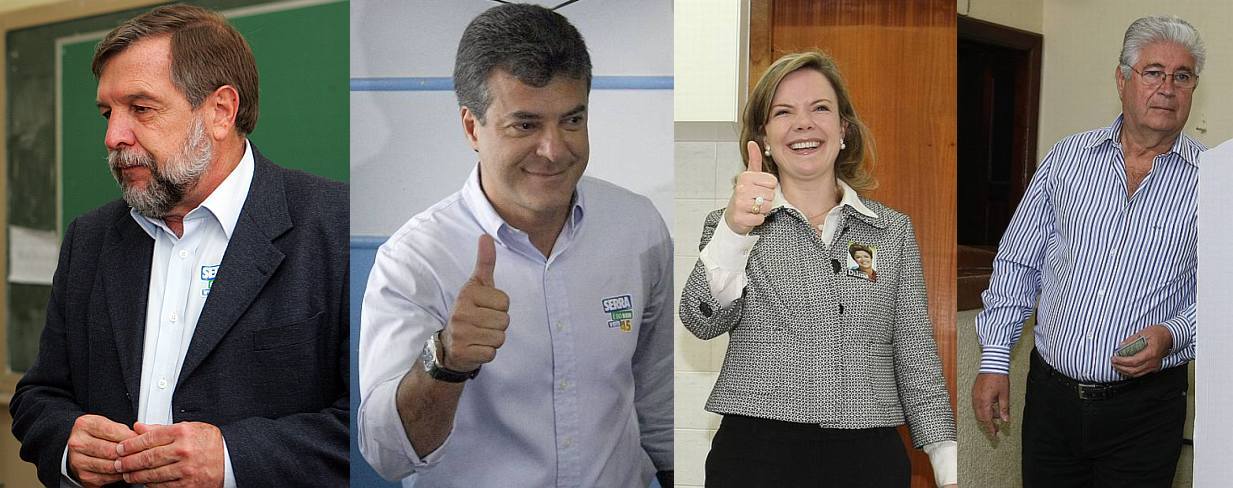 Flávio Arns e Beto Richa confiantes na vitória de Serra; Gleisi e Requião apostam em Dilma | Agência de Notícias Gazeta do Povo