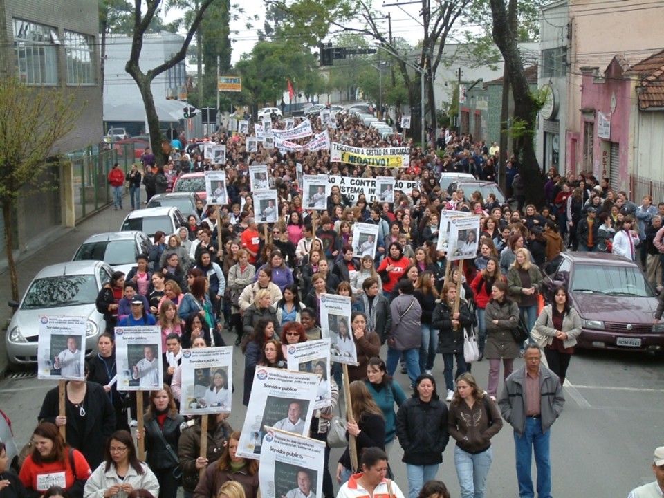 Servidores decidem manter paralisação Manifestação: servidores querem concurso público e plano de carreira | Manoel Ramirez/Sinsep