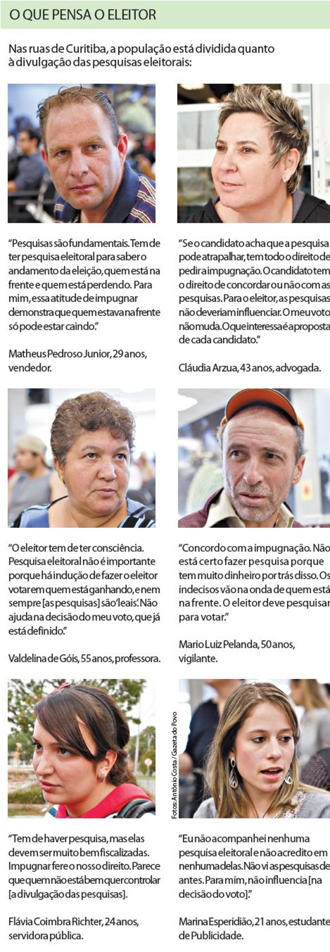 Veja que a população está dividida quanto à divulgação das pesquisas eleitorais | 