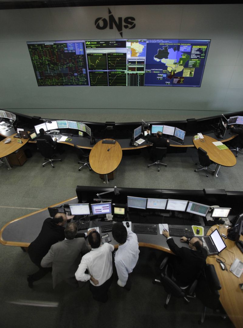 Sala de operação do sistema elétrico, em Brasília: setor ficou mais rentável | Ricardo Moraes/Reuters