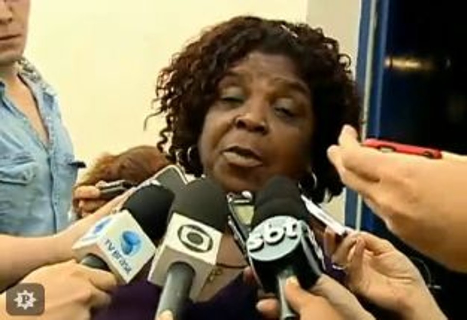 Nilsa Maria dos Santos, mãe de Diego Raimundo Silva Santos, o Mister M. | Reprodução TV Globo