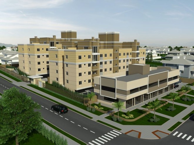 Perspectiva do projeto do condomínio Calábria, no Boqueirão: 64 apartamentos de dois e três quartos | Divulgação
