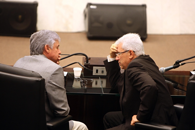 Valdir Rossoni e Durval Amaral: decisão sobre quem será candidato à presidência da Assembleia só será divulgada depois do anúncio do secretariado | Albari Rosa/ Gazeta do Povo