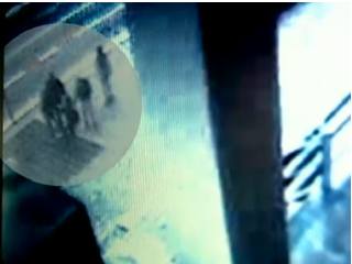 Imagens da câmera de segurança mostram o momento da agressão à primeira vítima | Reprodução/TV Globo