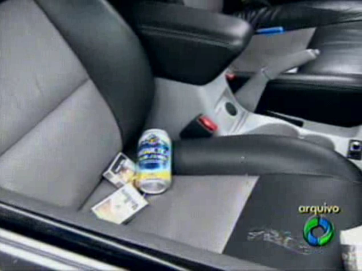 Polícia teria encontrado uma lata de cerveja no carro de Eduardo Abib | Reprodução