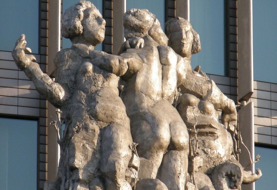 O genial e polêmico Markus Lupertz Das Urteil des Paris retrata Hera, Afrodite e Helena, da mitologia grega | Divulgação