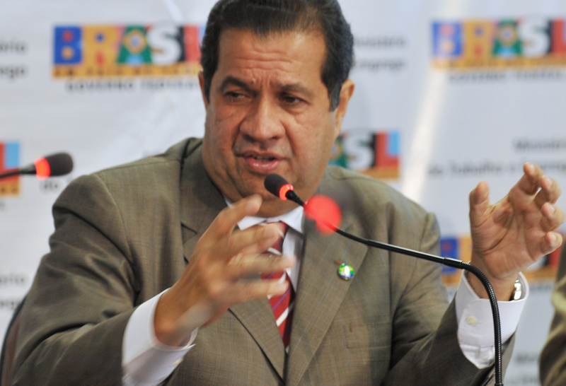 Ministro do Trabalho, Carlos Lupi, anuncia os números do Cadastro Geral de Emprego e Desemprego (Caged) referentes a outubro de 2010 | Agência Brasil