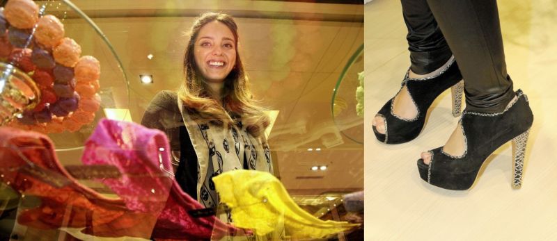 A paulista Lelê Saddi foi uma das convidadas para o coquetel em homenagem às blogueiras de moda realizado no sábado, na loja Hope do ParkShoppingBarigüi. Lelê atraiu os olhares da mulherada pela elegância, mas foi nos pés que os olhos de todas se detiveram por causa do modelo pra lá de exclusivo que usava, com design assinado por ela | Kraw Penas