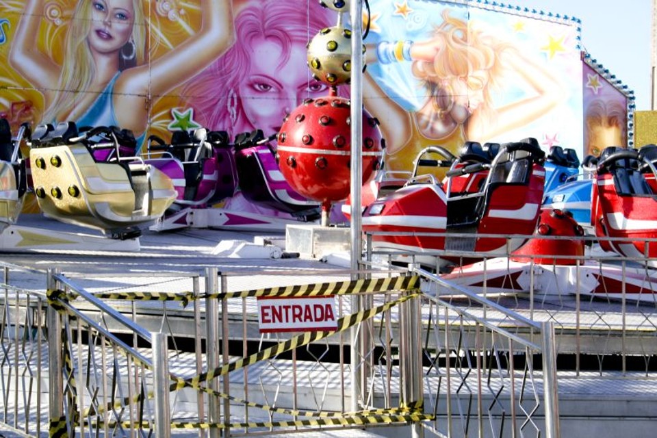 Menina foi atingida por uma cabine do brinquedo Crazy Dance, no dia 31 de outubro | Bianca Garmatter / Gazeta do Povo