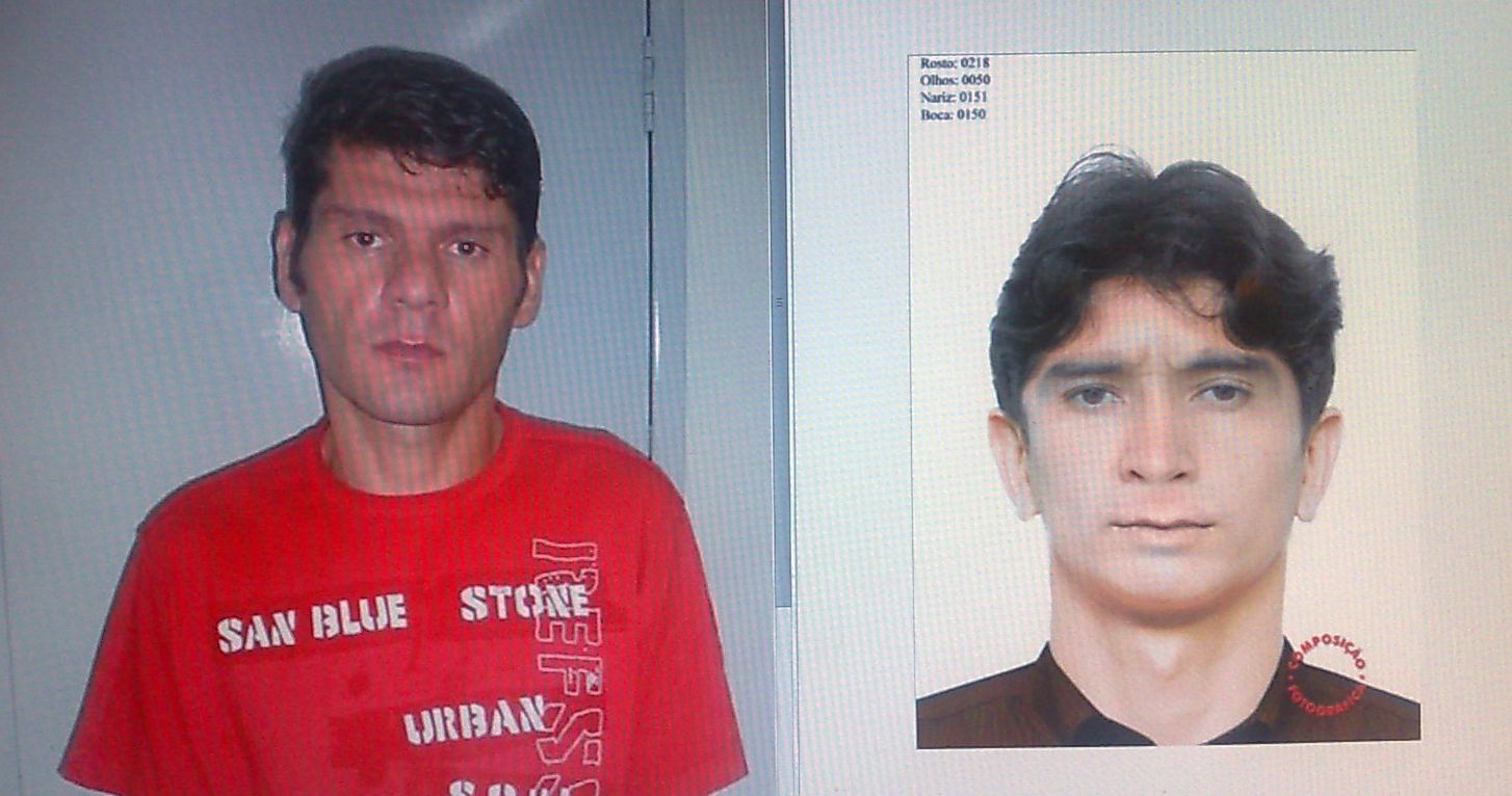 Cláudio Pires (esq) foi reconhecido depois que polícia teve acesso ao retrato falado (dir) do suspeito pelo crime | Felippe Aníbal / Gazeta do Povo