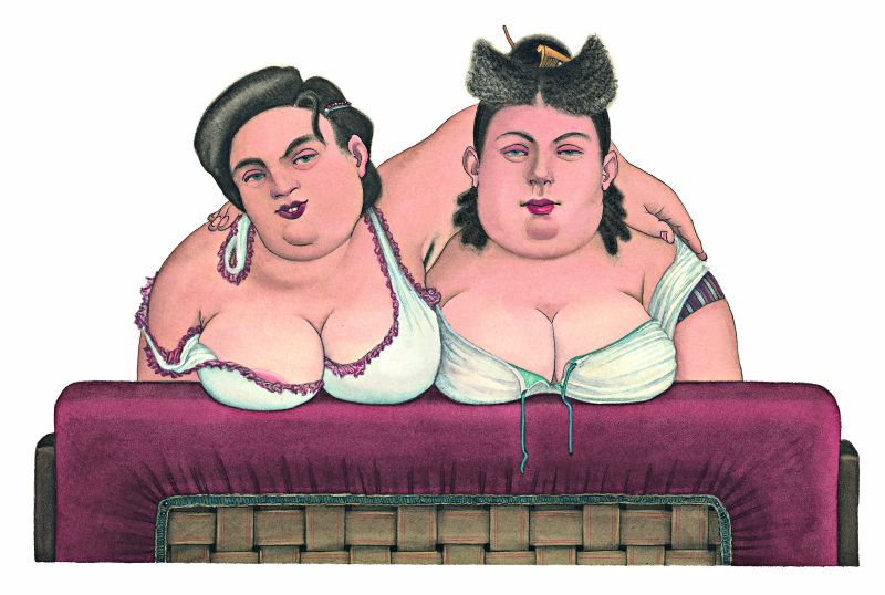 Uma das ilustrações de Nikolaus Heidelbach para os textos de Franz Kafka (1883-1924), no livro Oportunidade para um Pequeno Desespero. |