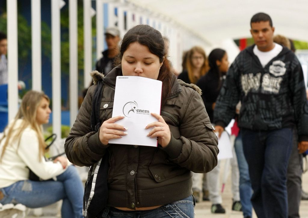 Erro de impressão no Enem deste ano obrigou o governo a reaplicar a prova para 9.500 candidatos | Hugo Harada/Gazeta do Povo