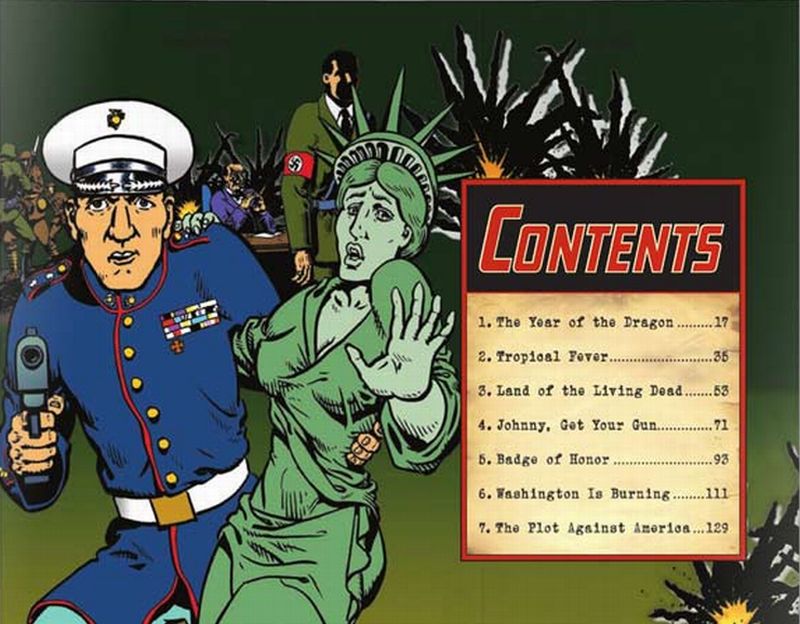 Uma das ilustrações usadas dentro do livro "Devil Dog", que conta a história de um "herói americano" | Divulgação