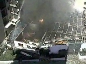 Incêndio atingiu fábrica em Caxias do Sul | Foto: Reprodução/RBSTV