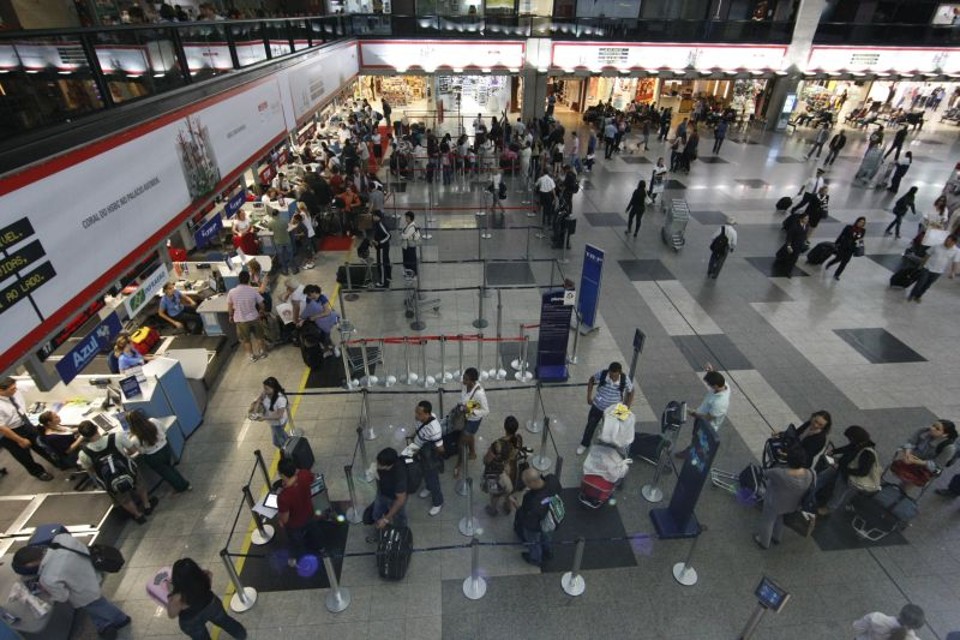 Com a greve suspensa, início de manhã foi tranquilo no Aeroporto Afonso Pena | Marcelo Elias/Agência de Notícias Gazeta do Povo
