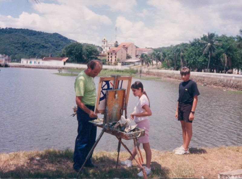 Admirador da natureza, Krieger pintou suas paisagens no próprio local retratado | Arquivo pessoal