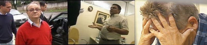 Abib Miguel, Cláudio Marques da Silva e José Ary Nassiff são acusados de desviar pelo menos R$ 13 milhões dos cofres da Assembleia Legislativa | Albari Rosa/ Gazeta do Povo e Reprodução /TV Paranaense