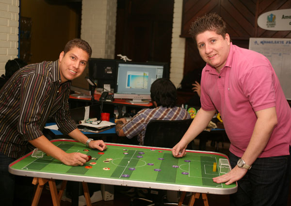 Biruta tem espaços para jogo de botão | Divulgação/Biruta Mídias Mirabolantes