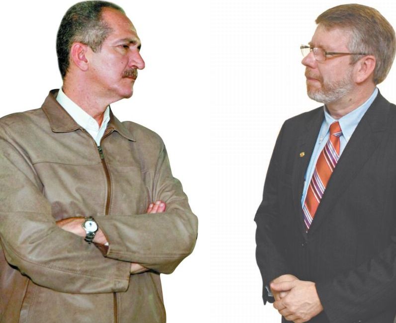 Aldo Rebelo (esq.) (PCdoB-SP): sem apoio do próprio partido; e Marco Maia (PT-RS): caminho mais fácil para se eleger | Daniel Castellano / Gazeta do Povo