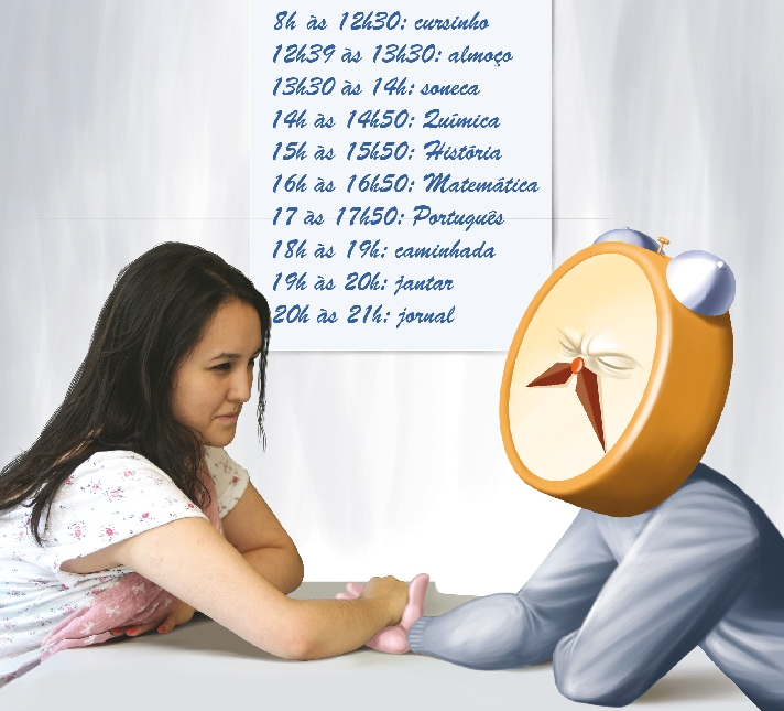 Camila Isumi está se preparando para ser caloura em 2012 | Aniele Nascimento (foto) e Gilberto Yamamoto (arte)