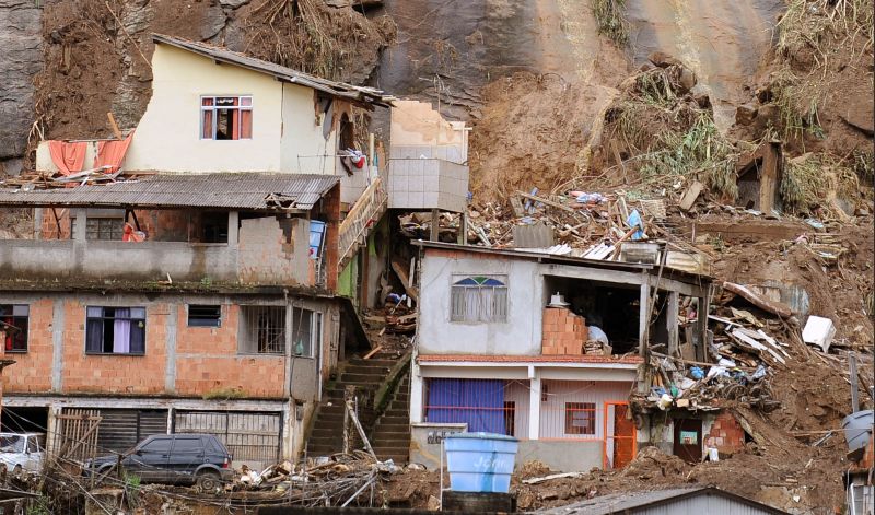 Área de Nova Friburgo foi destruída pelo deslizamento de terra, na região serrana do Rio | Vanderlei Almeida / AFP Photo