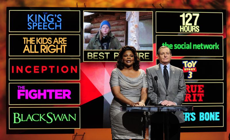 A ganhadora do Oscar de melhor atriz coadjuvante do ano passado, Mo'Nique, e Tom Sherak anunciaram os indicados | Reuters