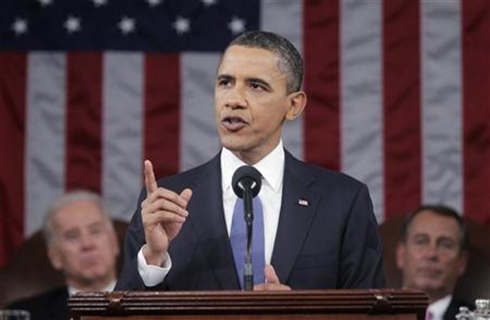 Presidente norte-americano, Barack Obama, realiza discurso sobre o Estado da União no Capitólio, em Washingon | REUTERS/Pablo Martinez Monsivais